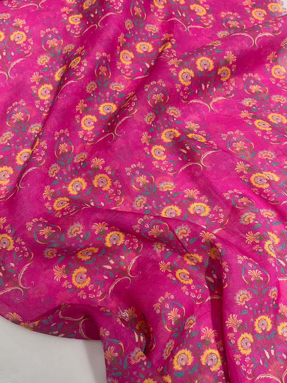 The Royal Breath: Pure Printed Mul Chanderi